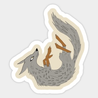 Grey Fox Sticker